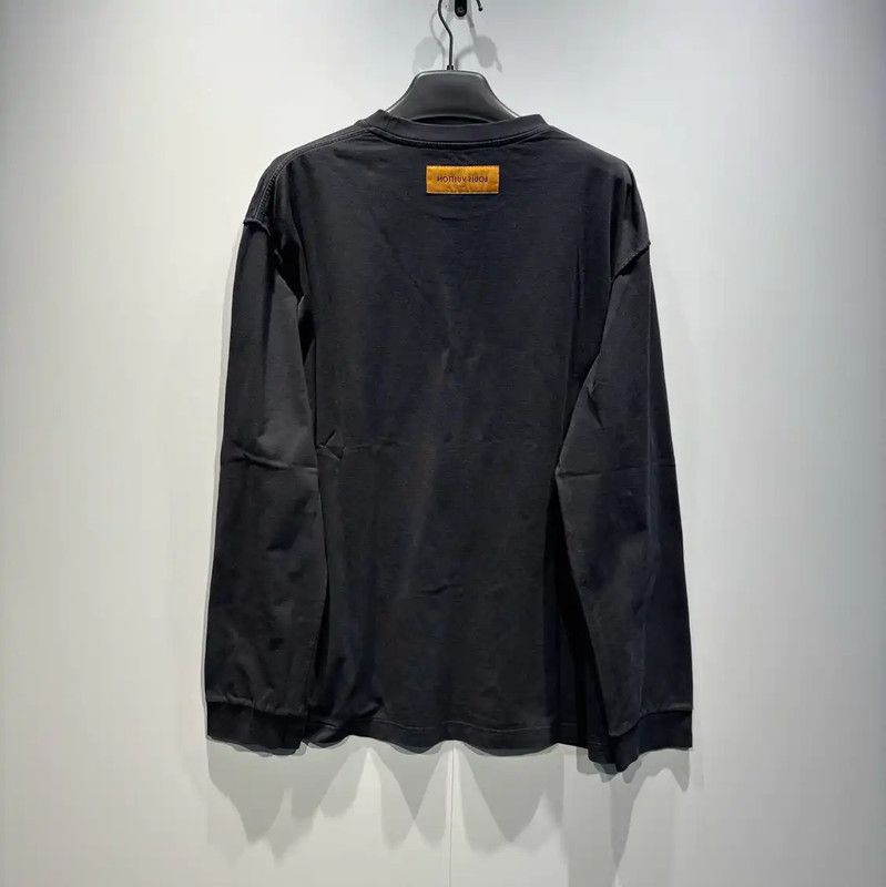 Louis Vuitton Louis Vuitton XXL Black Polyester Long Sleeve Sweatshirt 0089 Size US XXL / EU 58 / 5 - 2 Thumbnail
