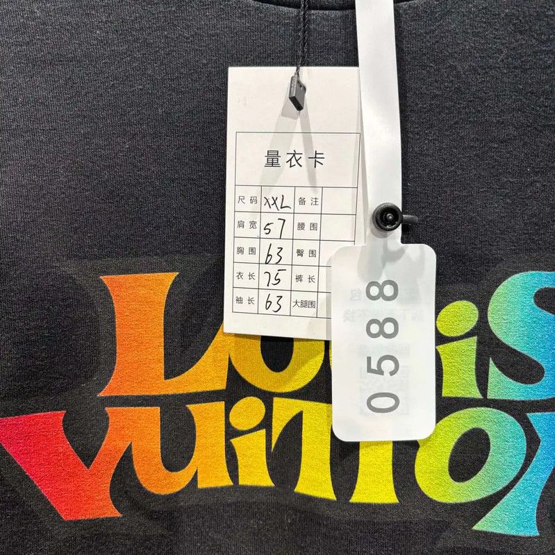 Louis Vuitton Louis Vuitton XXL Black Polyester Long Sleeve Sweatshirt 0089 Size US XXL / EU 58 / 5 - 5 Thumbnail