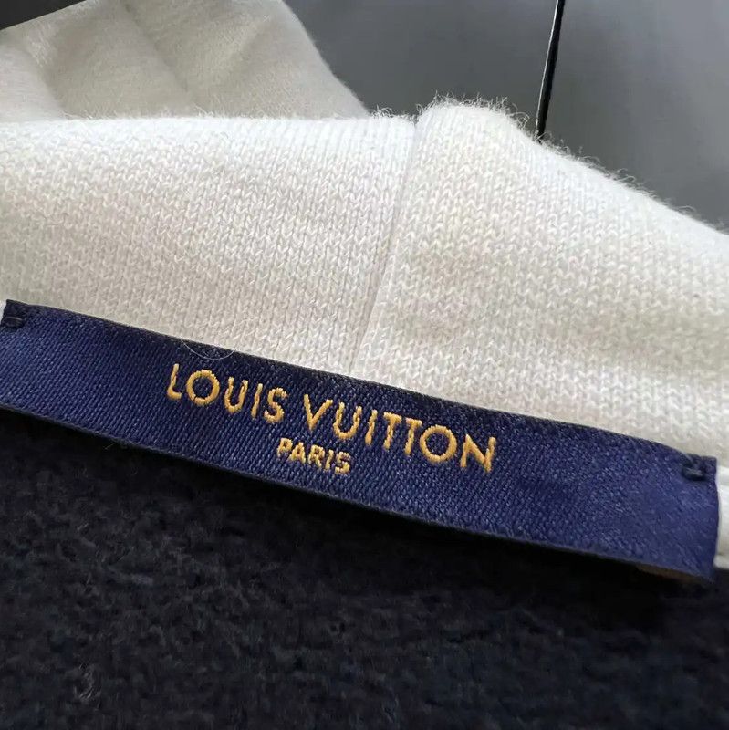 Louis Vuitton Louis Vuitton Black Cotton Long Sleeve Hoodie 0089 Size US XXL / EU 58 / 5 - 3 Thumbnail