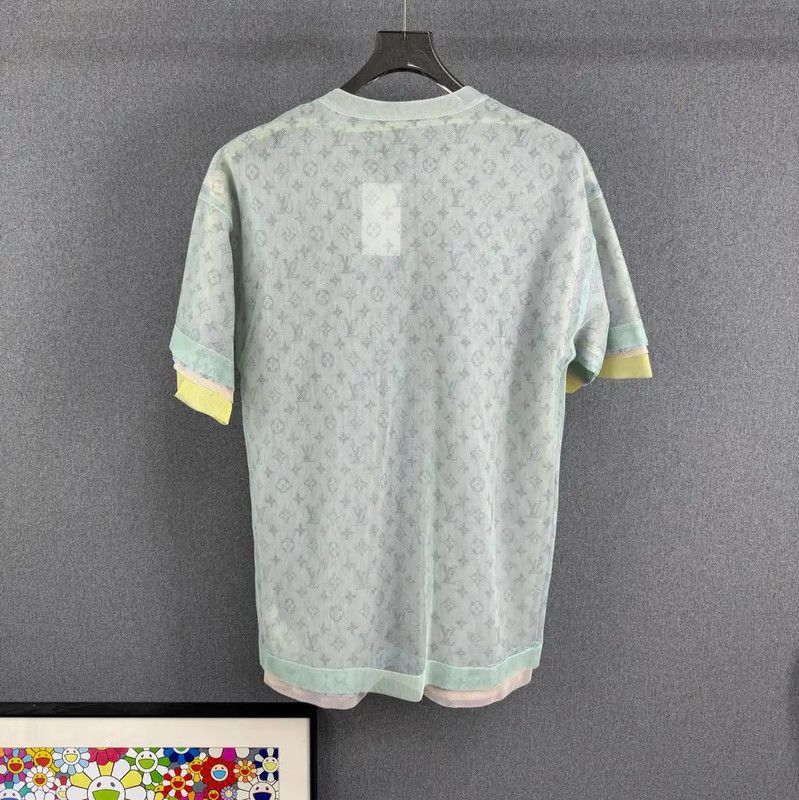 Louis Vuitton Louis Vuitton Light Green Men's T-Shirt 0089 Size US XS / EU 42 / 0 - 2 Thumbnail