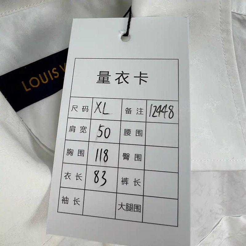 Louis Vuitton Louis Vuitton White Long Sleeve Shirt XL 0089 Size US XL / EU 56 / 4 - 5 Thumbnail