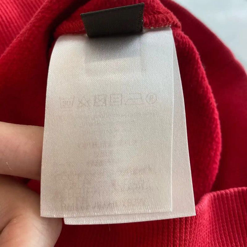 Louis Vuitton Louis Vuitton Red Cotton Men's Hoodie 0089 Size US XS / EU 42 / 0 - 5 Thumbnail