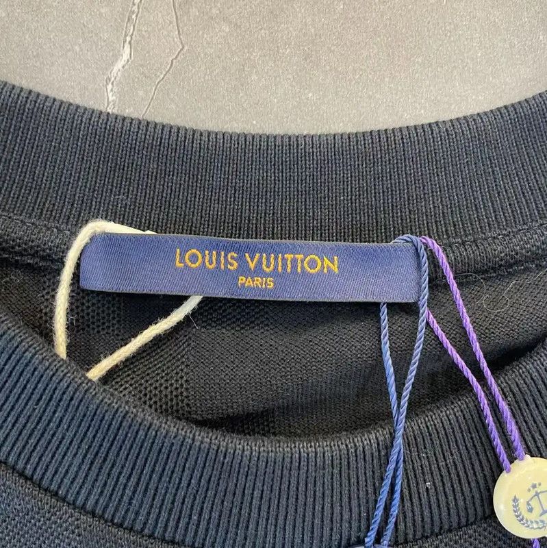 Louis Vuitton Louis Vuitton Black Cotton Summer T-Shirt for Men 0089 Size US M / EU 48-50 / 2 - 4 Thumbnail