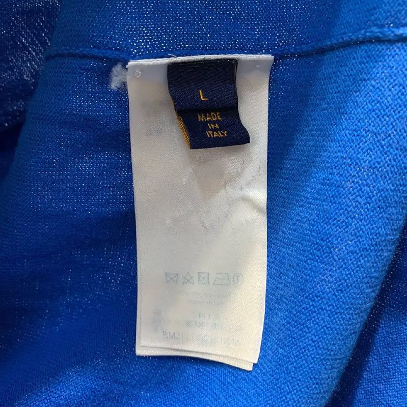 Louis Vuitton Louis Vuitton Blue Wool Men's T-Shirt 0089 Size US L / EU 52-54 / 3 - 4 Thumbnail