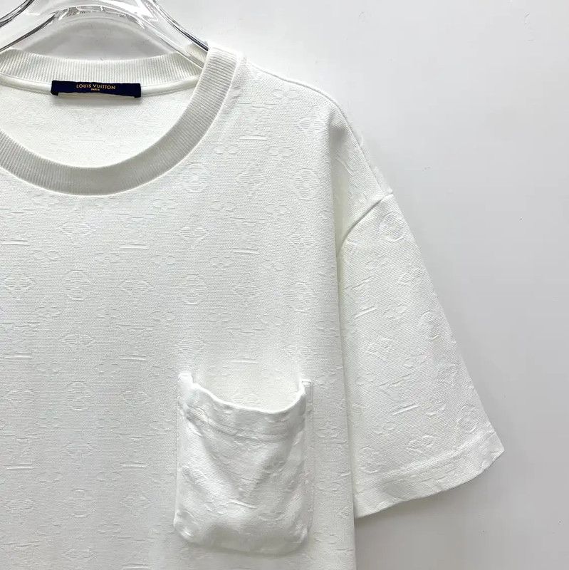 Louis Vuitton Louis Vuitton White Cotton Men's T-Shirt XL 0089 Size US XL / EU 56 / 4 - 3 Thumbnail