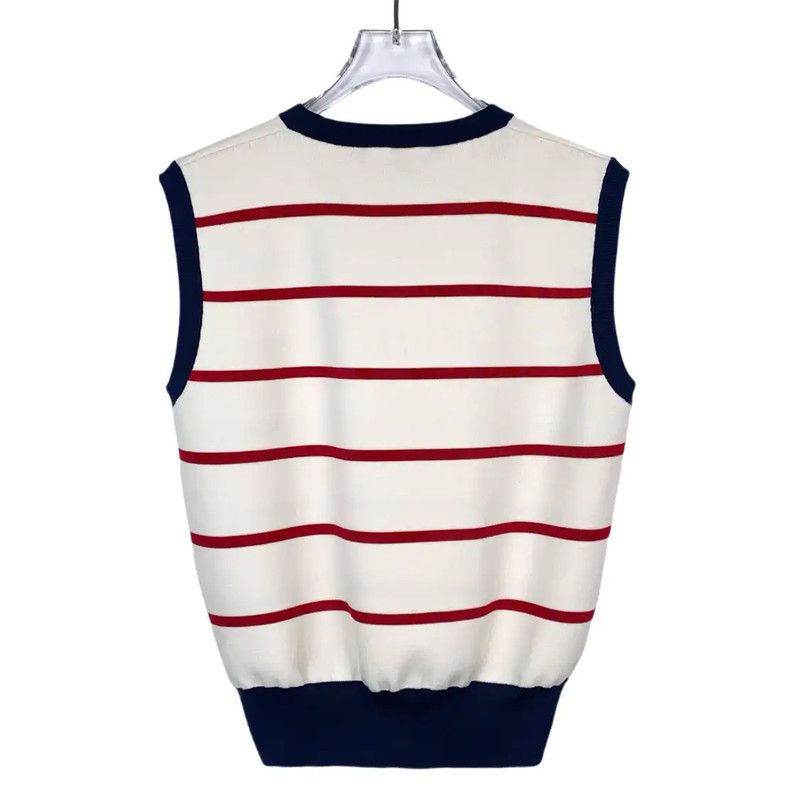 Louis Vuitton Louis Vuitton Striped Sleeveless Top 0089 Size US L / EU 52-54 / 3 - 2 Thumbnail