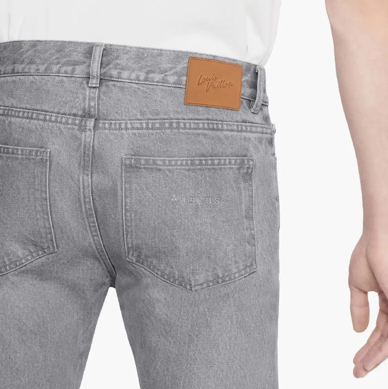 Louis Vuitton Louis Vuitton Gray Cotton Casual Pants for Men 0089 Size US 32 / EU 48 - 9 Thumbnail