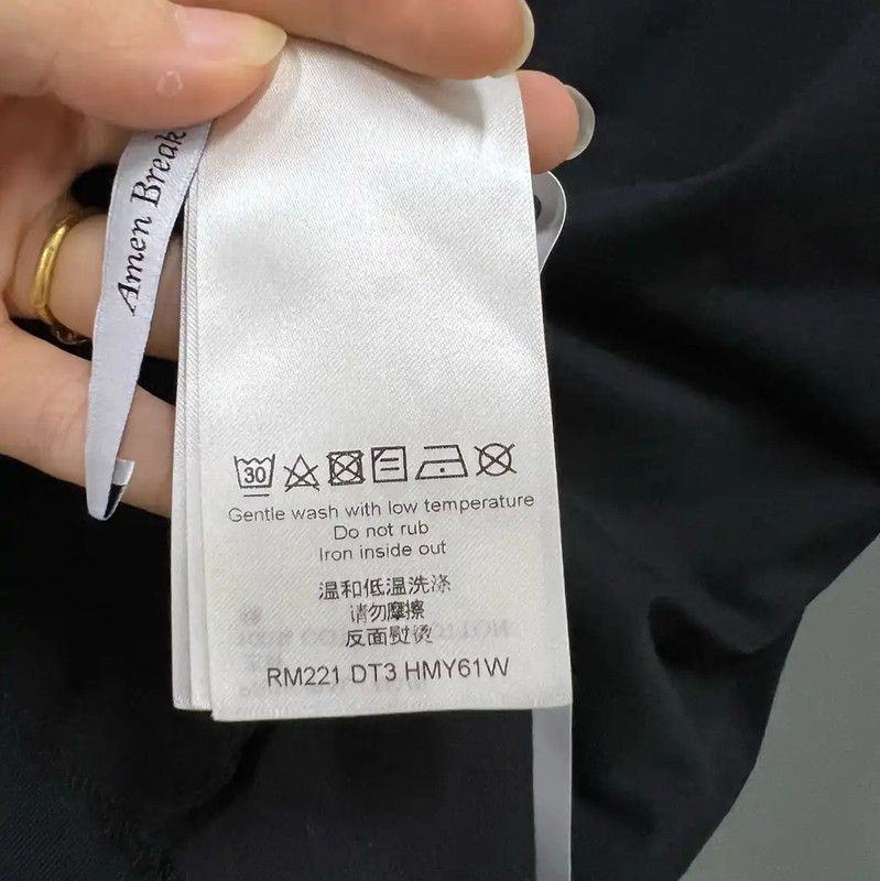Louis Vuitton Louis Vuitton Black Cotton Logo T-Shirt 0089 Size US L / EU 52-54 / 3 - 4 Thumbnail
