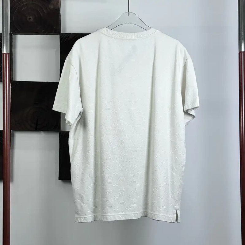 Louis Vuitton Louis Vuitton White Cotton Blend Monogram T-Shirt 0089 Size US S / EU 44-46 / 1 - 2 Thumbnail