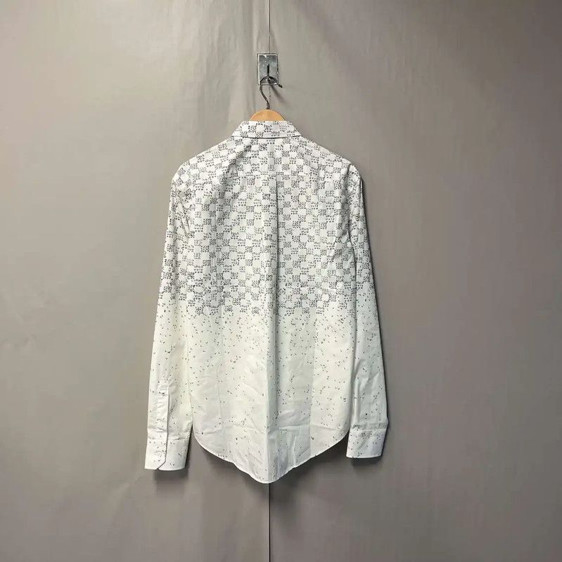 Louis Vuitton Louis Vuitton Men's Cream Cotton Shirt 0089 Size US M / EU 48-50 / 2 - 4 Thumbnail