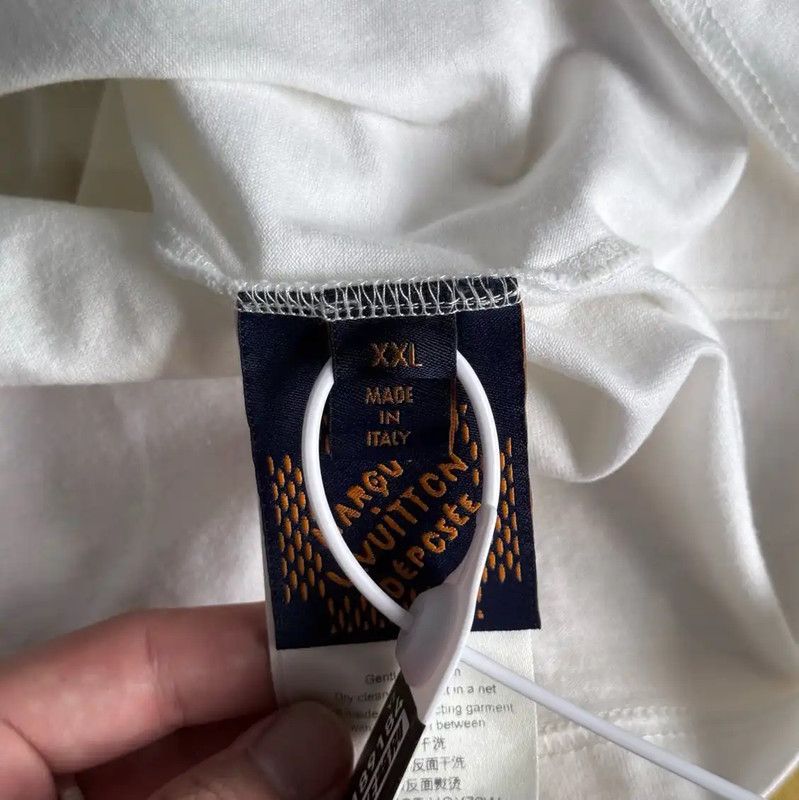 Louis Vuitton Louis Vuitton White XXL Cotton Tee 0089 Size US XXL / EU 58 / 5 - 5 Thumbnail