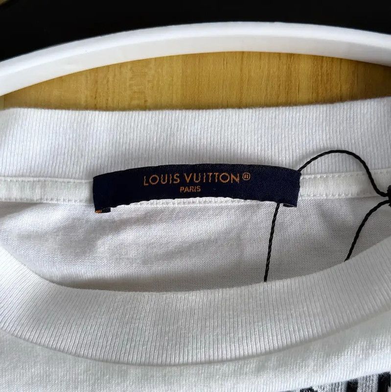 Louis Vuitton Louis Vuitton White XXL Cotton Tee 0089 Size US XXL / EU 58 / 5 - 3 Thumbnail