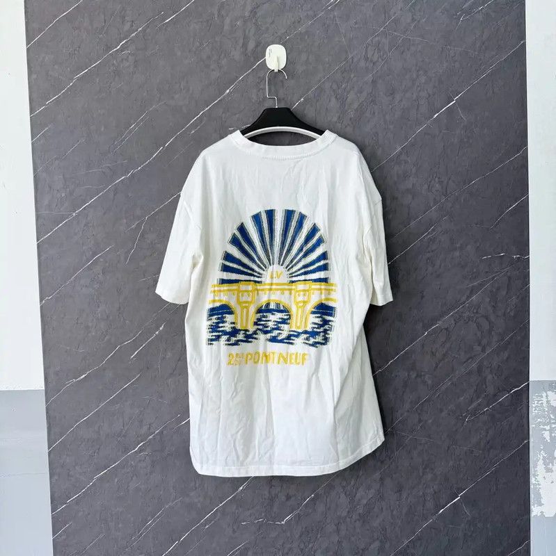 Louis Vuitton Louis Vuitton White XXL Cotton Tee 0089 Size US XXL / EU 58 / 5 - 2 Thumbnail