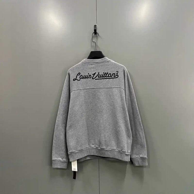 Louis Vuitton Louis Vuitton Gray Cotton Long Sleeve Sweatshirt 0089 Size US L / EU 52-54 / 3 - 3 Thumbnail