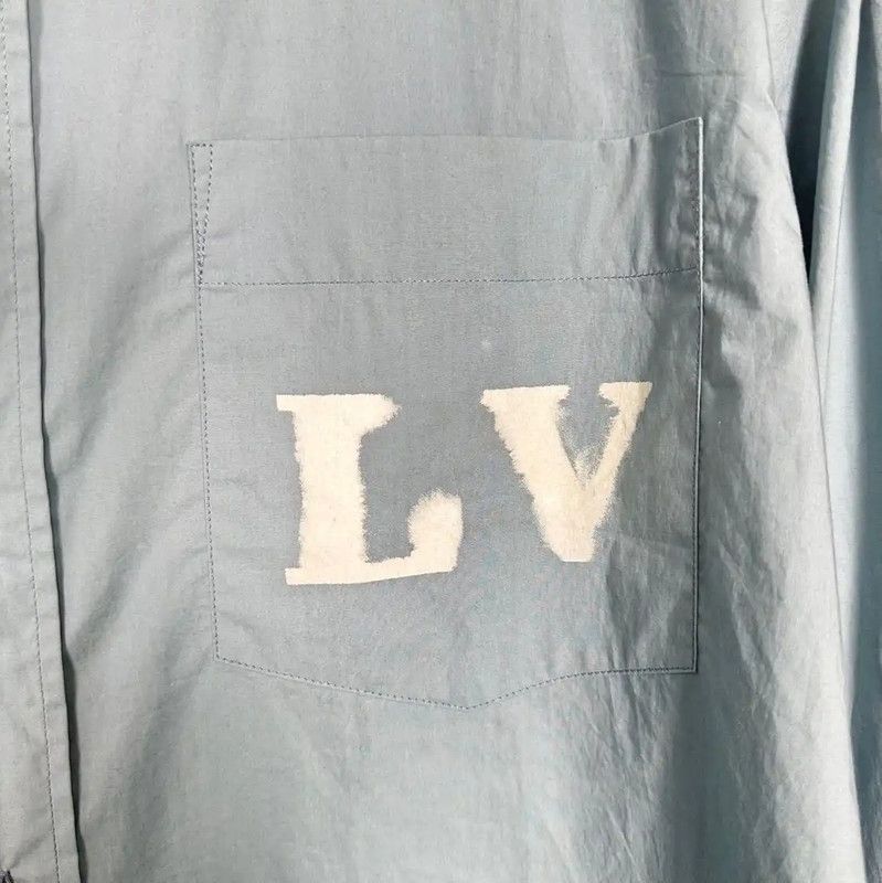 Louis Vuitton Louis Vuitton Blue Cotton Men's Shirt 0089 Size US L / EU 52-54 / 3 - 4 Thumbnail