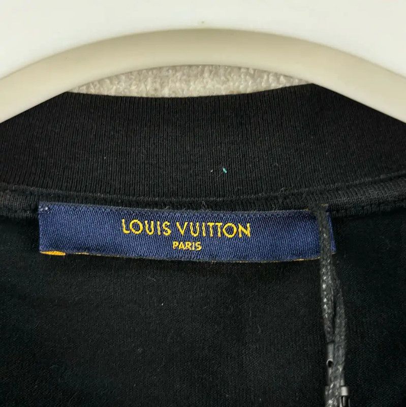 Louis Vuitton Louis Vuitton Summer Black Cotton Print T-Shirt 0089 Size US M / EU 48-50 / 2 - 4 Thumbnail