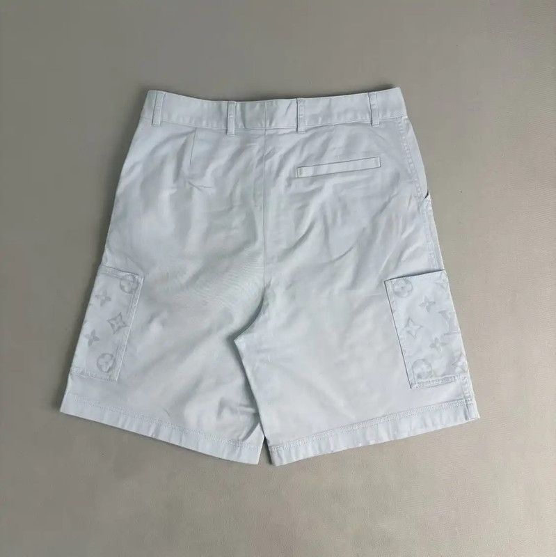 Louis Vuitton Louis Vuitton Light Blue Cotton Men's Shorts 0089 Size US 32 / EU 48 - 2 Thumbnail