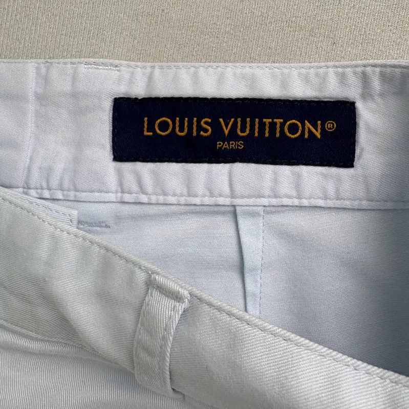 Louis Vuitton Louis Vuitton Light Blue Cotton Men's Shorts 0089 Size US 32 / EU 48 - 3 Thumbnail