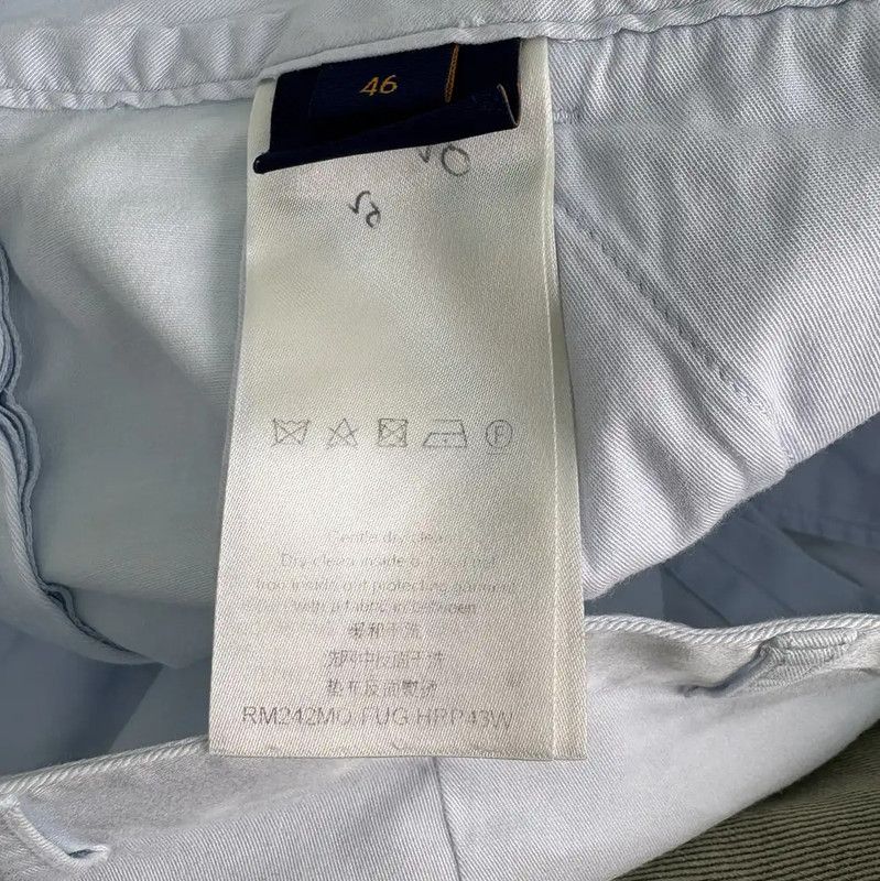 Louis Vuitton Louis Vuitton Light Blue Cotton Men's Shorts 0089 Size US 32 / EU 48 - 4 Thumbnail