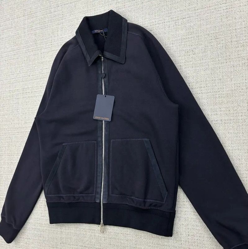 Louis Vuitton Louis Vuitton Navy Cotton Men's Jacket 0089 Size US M / EU 48-50 / 2 - 2 Thumbnail