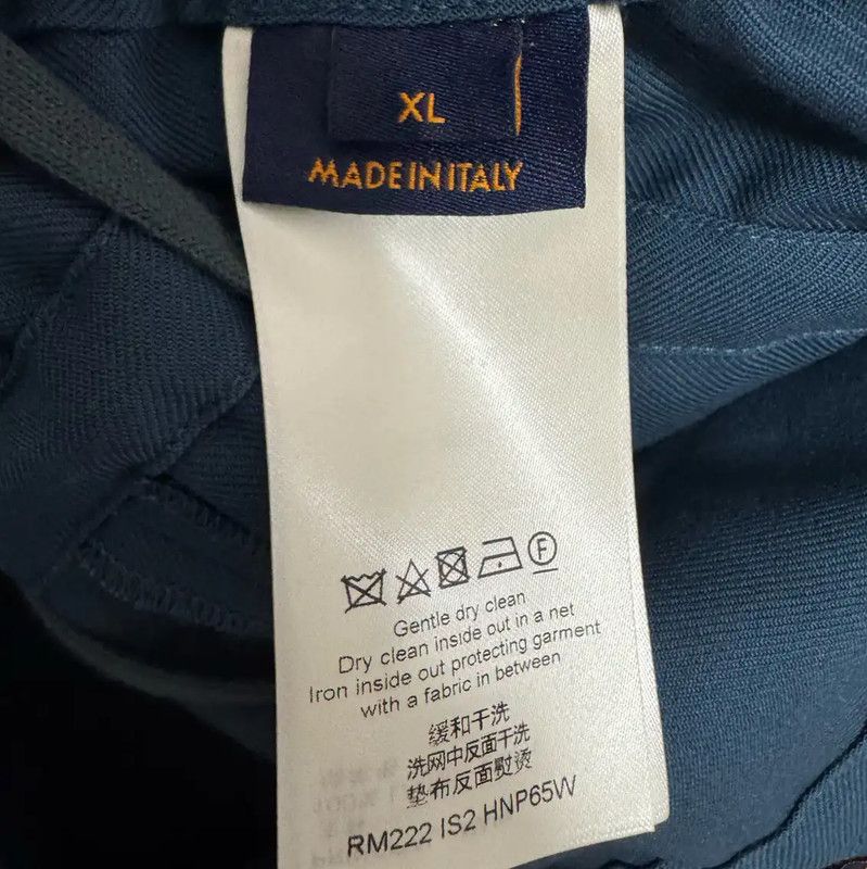 Louis Vuitton Louis Vuitton Blue Wool Logo Embroidered Pants 0089 Size US 36 / EU 52 - 4 Thumbnail