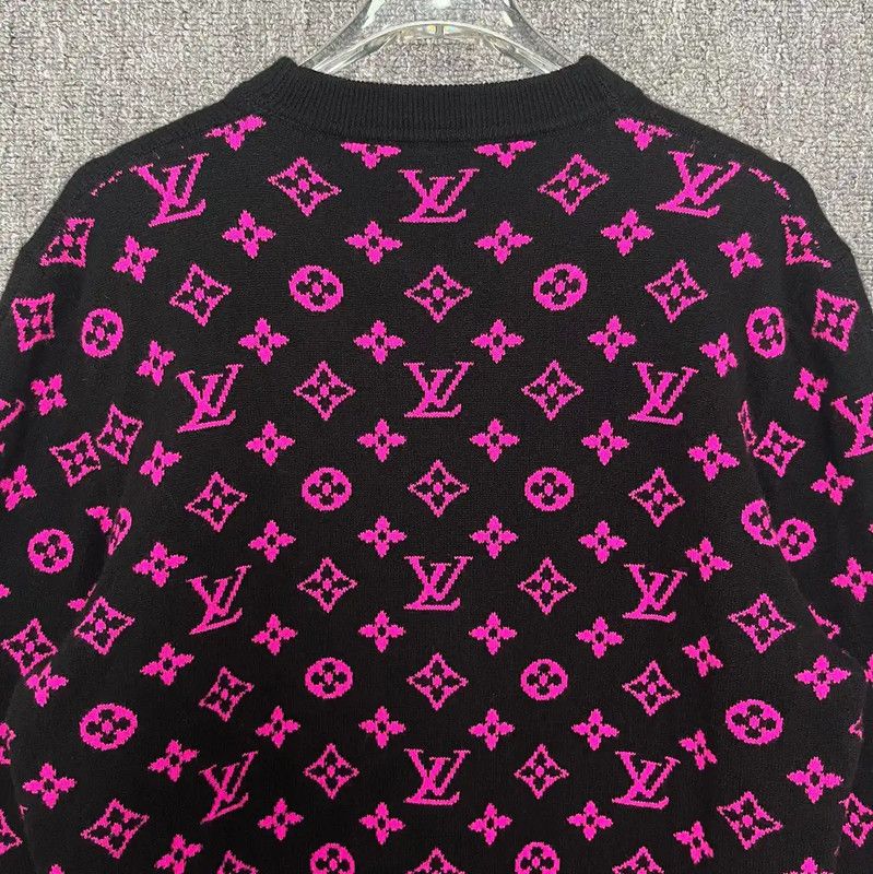 Louis Vuitton Louis Vuitton Black Wool Knit Sweater 0089 Size US S / EU 44-46 / 1 - 4 Thumbnail