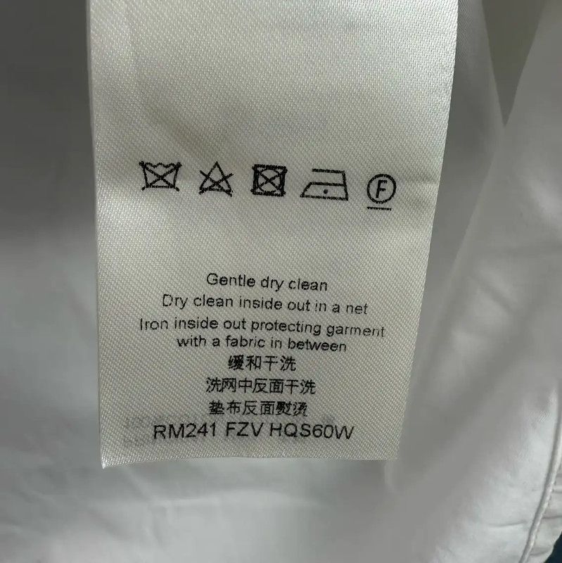 Louis Vuitton Louis Vuitton White Cotton Men's Shirt 0089 Size US S / EU 44-46 / 1 - 8 Thumbnail