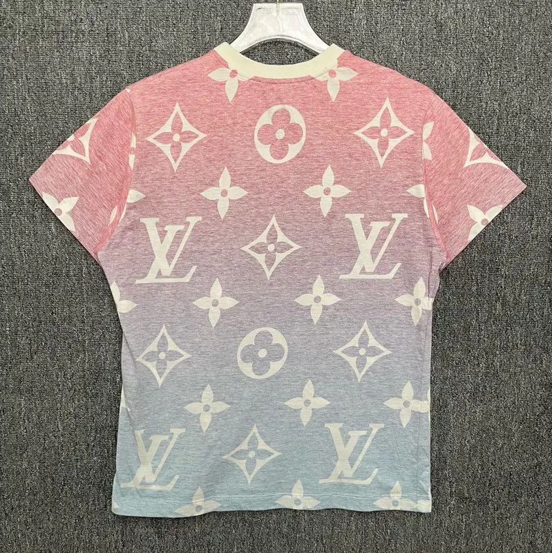 Louis Vuitton Louis Vuitton Pink Cotton Men's T-Shirt 0089 Size US L / EU 52-54 / 3 - 2 Thumbnail
