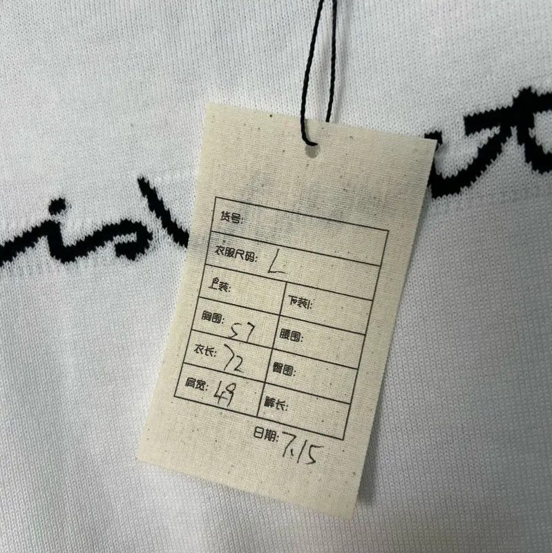 Louis Vuitton Louis Vuitton White Rapper Knitted Short Sleeve T-Shirt 0089 Size US L / EU 52-54 / 3 - 6 Thumbnail