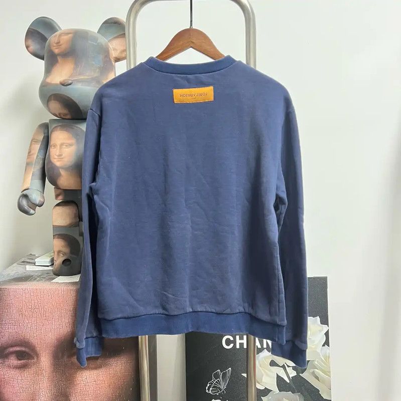 Louis Vuitton Louis Vuitton Navy Cotton Men's Sweatshirt 0089 Size US S / EU 44-46 / 1 - 2 Thumbnail