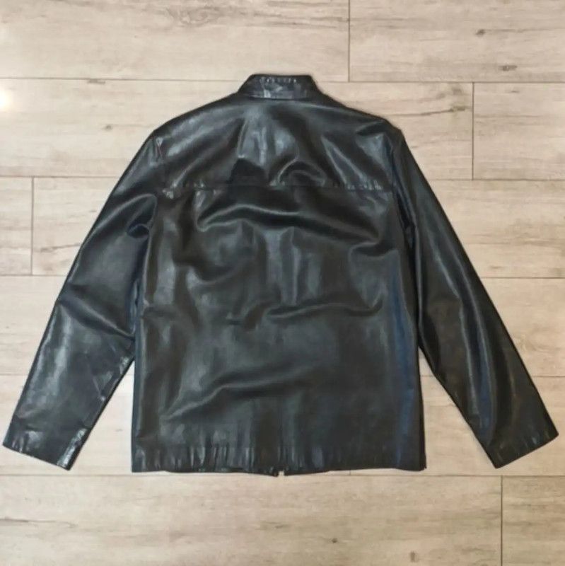Louis Vuitton Louis Vuitton Oversized Green Leather Jacket 0089 Size US XXL / EU 58 / 5 - 3 Thumbnail