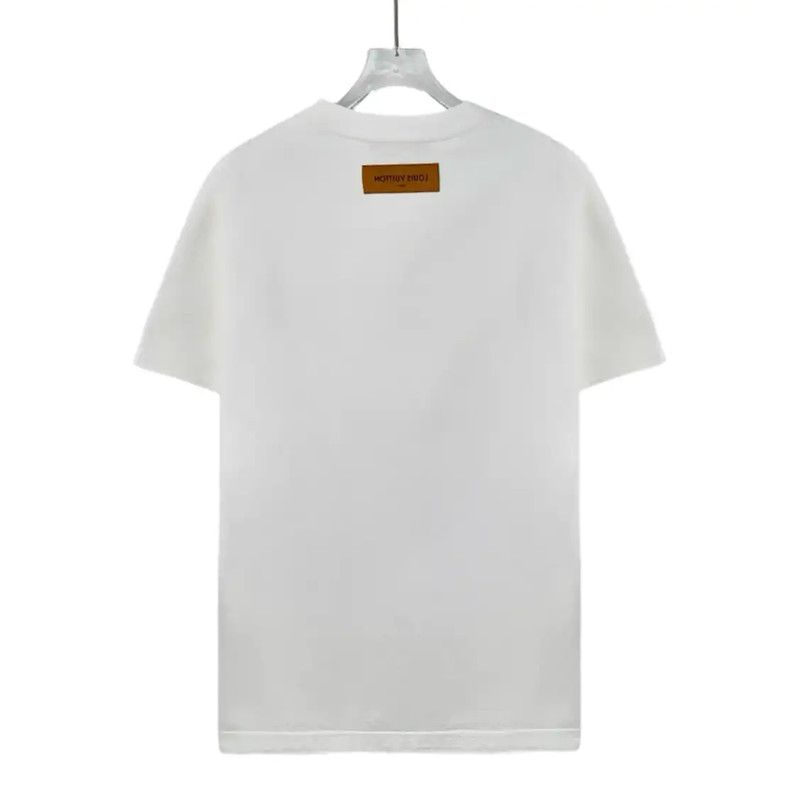 Louis Vuitton Louis Vuitton White Cotton T-Shirt for Men 0089 Size US S / EU 44-46 / 1 - 2 Thumbnail