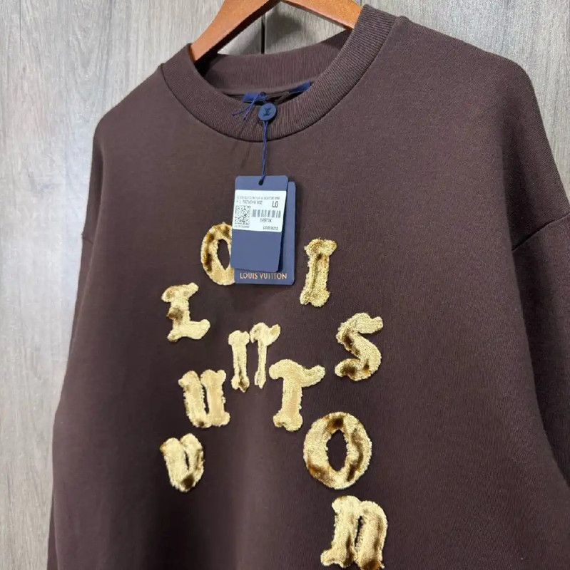 Louis Vuitton Louis Vuitton Brown Leather Men's Sweatshirt 0089 Size US L / EU 52-54 / 3 - 4 Thumbnail
