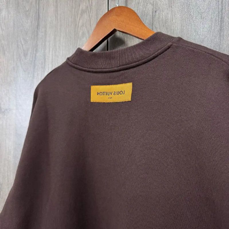 Louis Vuitton Louis Vuitton Brown Leather Men's Sweatshirt 0089 Size US L / EU 52-54 / 3 - 7 Thumbnail