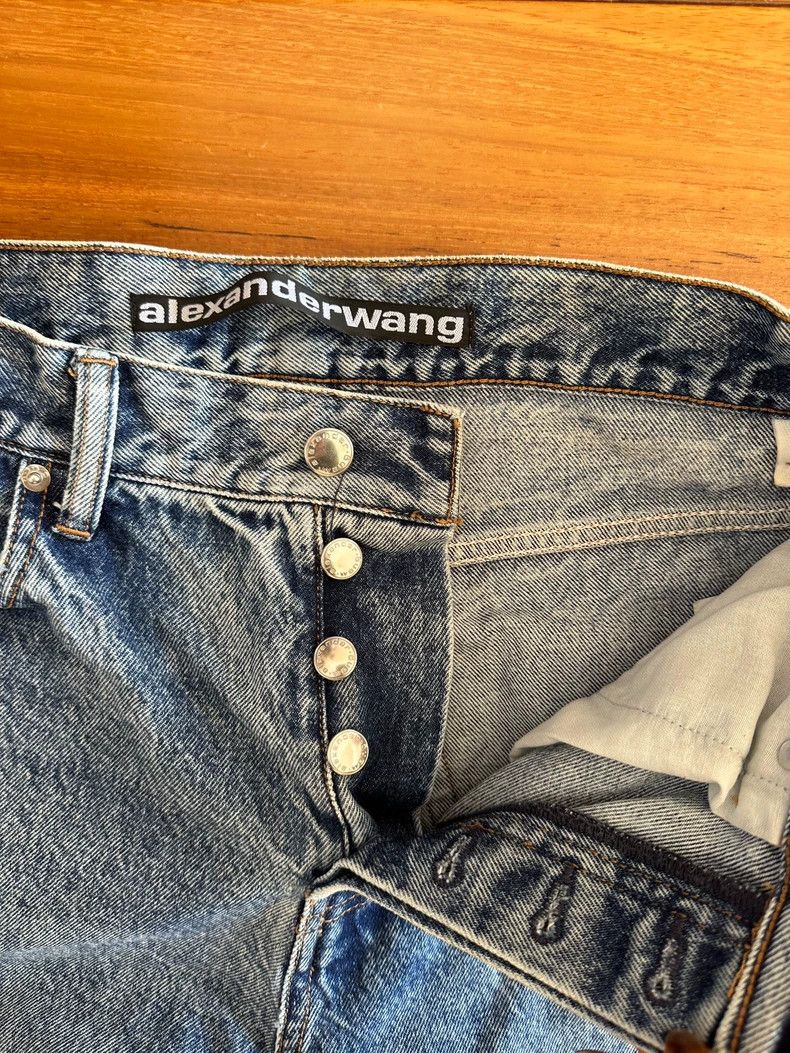 Alexander Wang Alexander Wang Women's Printed Wide-Leg Jeans - dmc Size US 27 - 3 Thumbnail