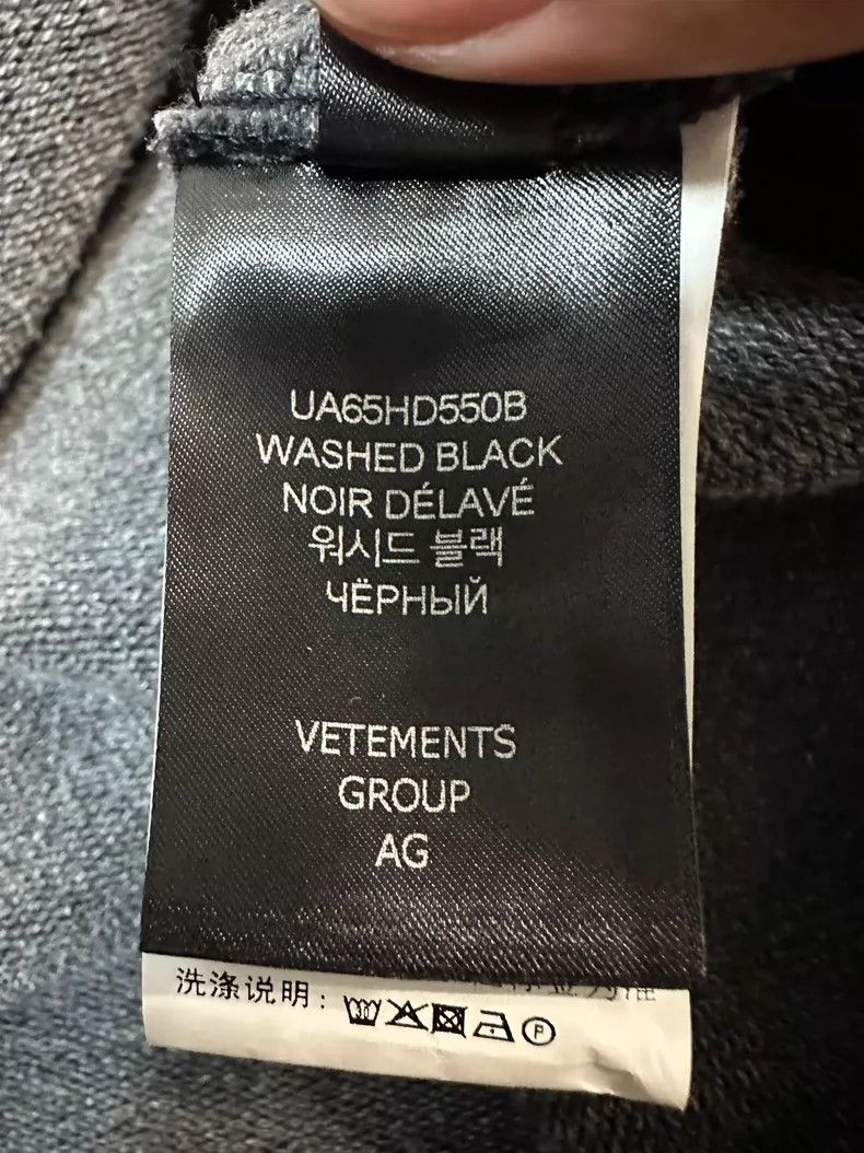 Vetements Vetements Paris Gray Hoodie S - dmc Size US S / EU 44-46 / 1 - 4 Thumbnail
