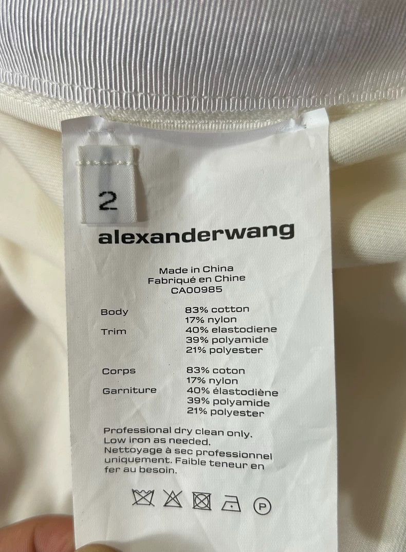 Alexander Wang Alexander Wang Women's Logo High-Waist Pants - dmc Size US 27 - 5 Thumbnail