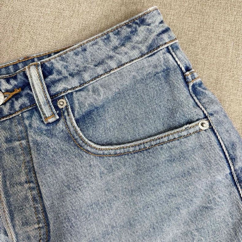 Alexander Wang Alexander Wang High-Waist Denim Shorts - dmc Size US 27 - 4 Thumbnail
