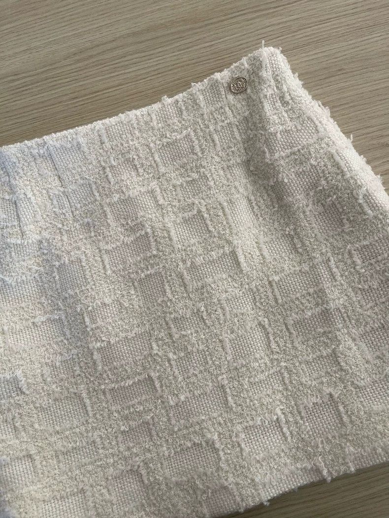 Chanel Chanel 2023 23B White Woven Skirt - dmc Size US 38 / EU 54 - 4 Thumbnail