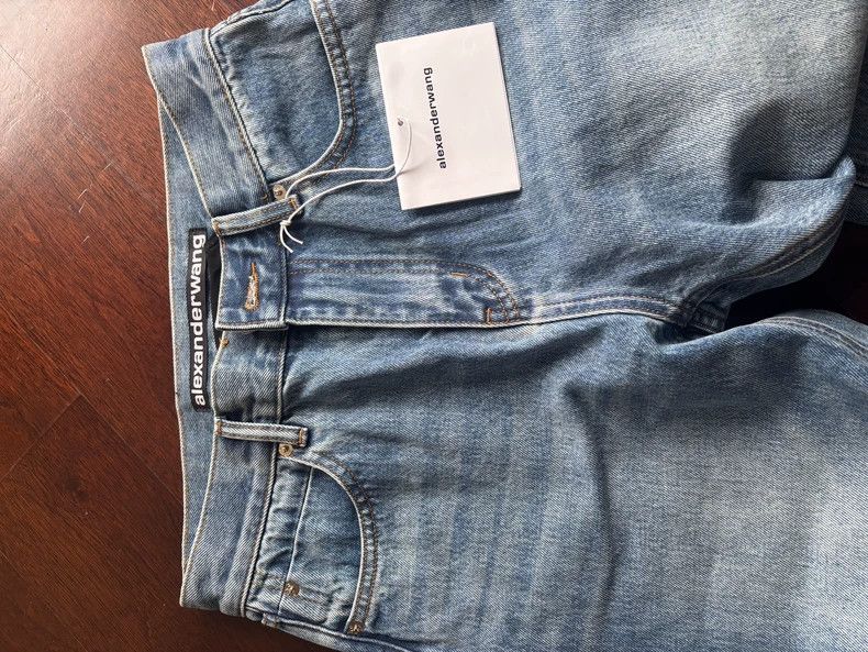 Alexander Wang Alexanderwang Women's Straight Denim Jeans - dmc Size US 28 / EU 44 - 2 Thumbnail