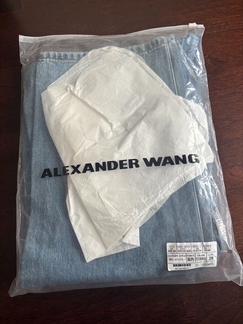 Alexander Wang Alexanderwang Women's Straight Denim Jeans - dmc Size US 28 / EU 44 - 8 Thumbnail