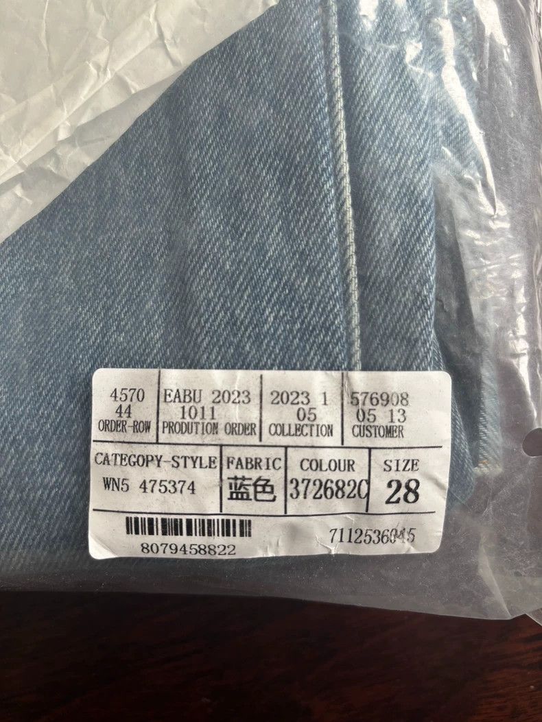Alexander Wang Alexanderwang Women's Straight Denim Jeans - dmc Size US 28 / EU 44 - 9 Thumbnail