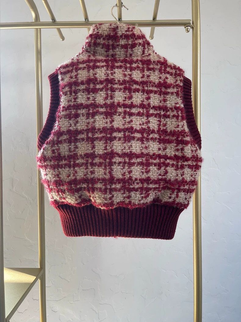 Chanel Chanel 2024 Coconeige Red Plaid Vest - dmc Size US XS / EU 42 / 0 - 2 Thumbnail