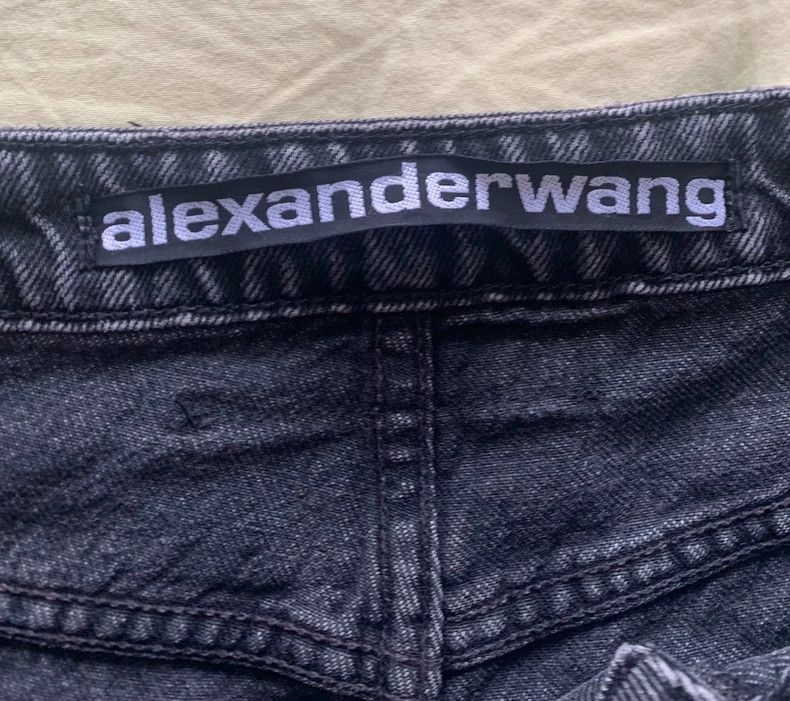 Alexander Wang Alexander Wang High-Waist Denim Shorts - dmc Size US 28 / EU 44 - 3 Thumbnail