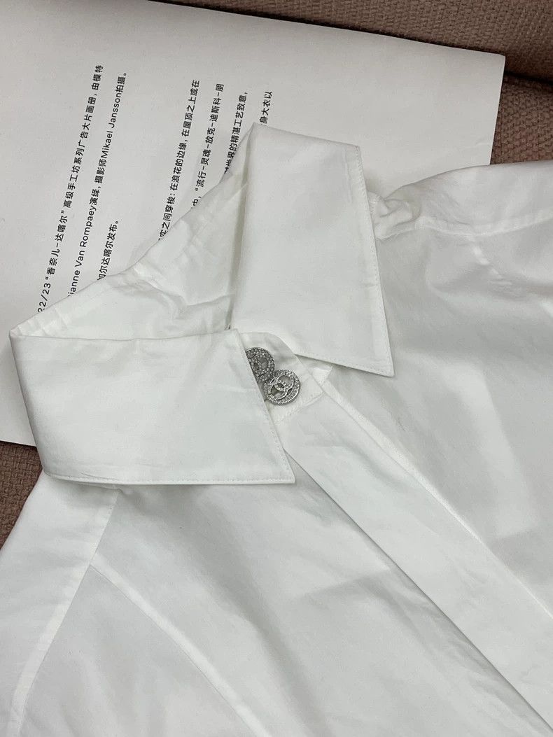 Chanel Chanel 21C White Bow Collar Shirt - dmc Size US M / EU 48-50 / 2 - 3 Thumbnail