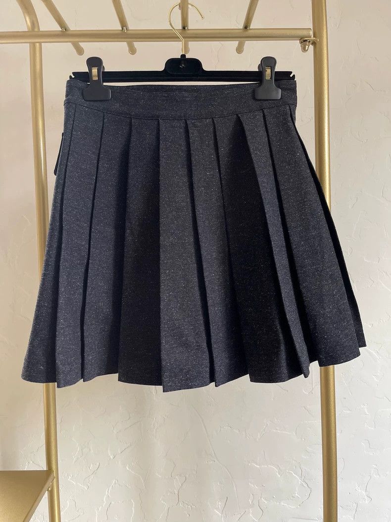 Dior Dior Biker Style Pleated Skirt - dmc Size US 31 - 2 Thumbnail