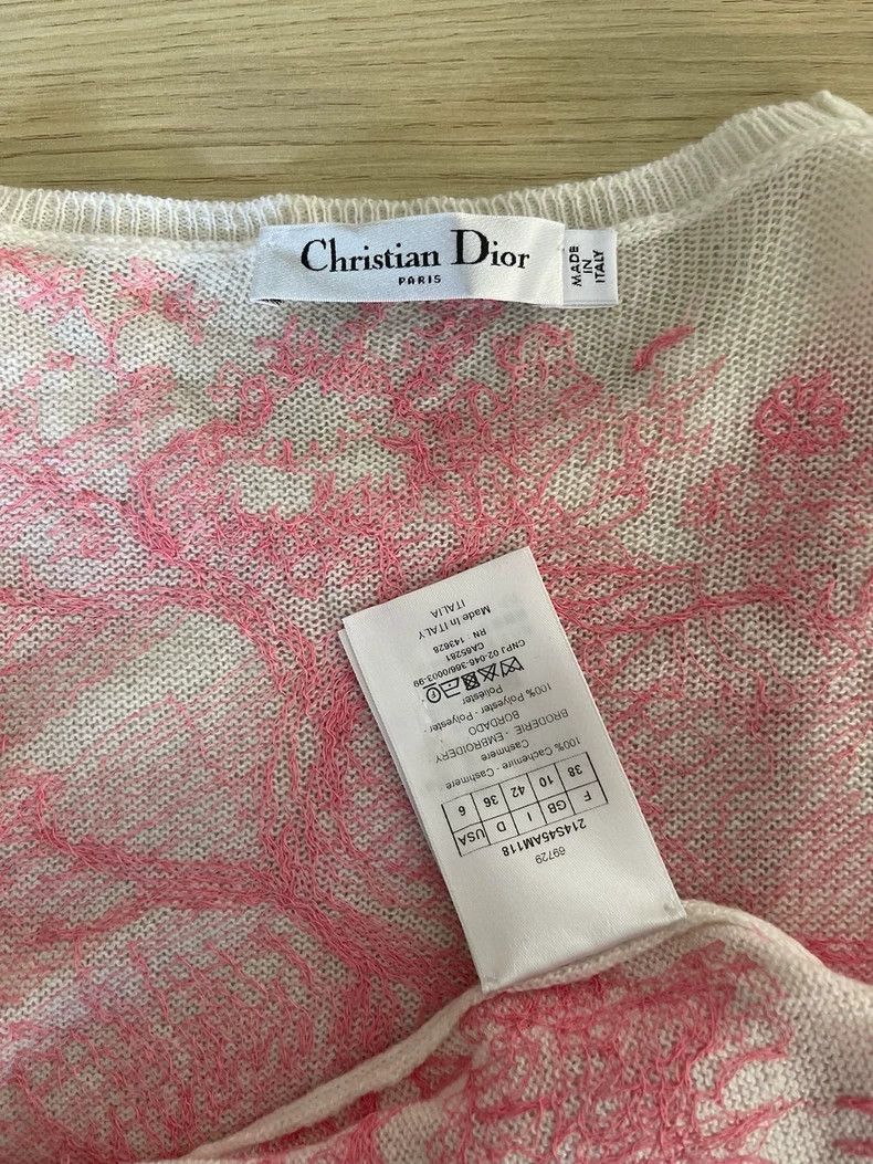 Dior Dior Pink Animal Cashmere Sweater - dmc Size US XS / EU 42 / 0 - 3 Thumbnail