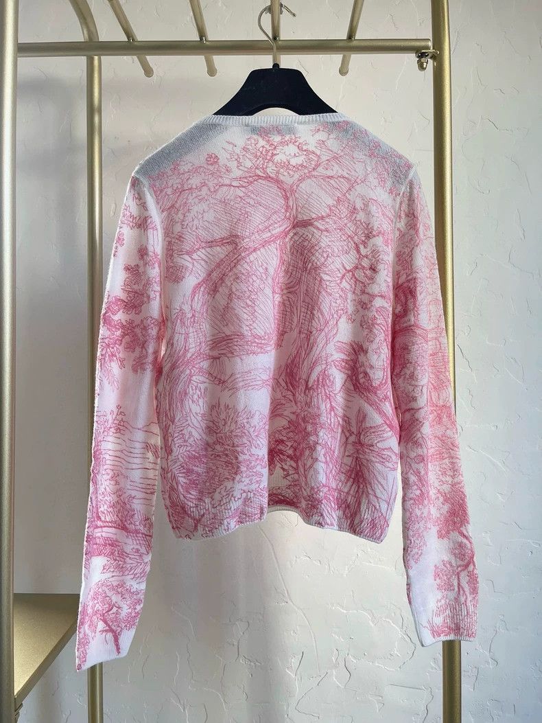 Dior Dior Pink Animal Cashmere Sweater - dmc Size US XS / EU 42 / 0 - 2 Thumbnail