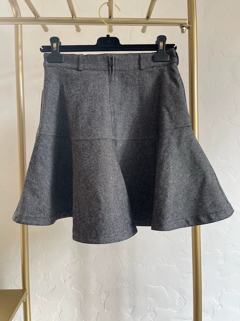 Dior Dior Gray Denim Umbrella Skirt FR40 - dmc Size US 31 - 2 Thumbnail