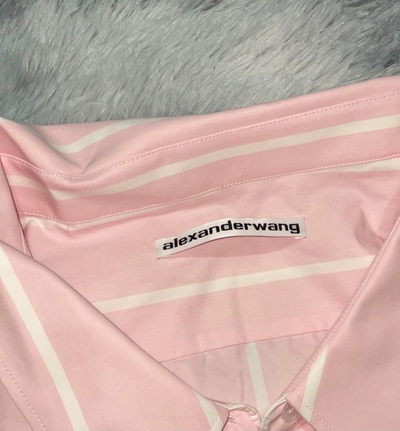 Alexander Wang Alexander Wang Pink Crystal Chain Shirt - dmc Size US XS / EU 42 / 0 - 3 Thumbnail